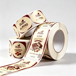 Etiquetas Adhesivas Personalizadas para Alimentos, Redondas, de Papel, con Código de Barras Impreso, para Empaquetado al por Mayor - Product Image 5