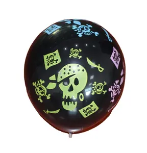 工厂批发万圣节 12英寸派对装饰印刷乳胶气球