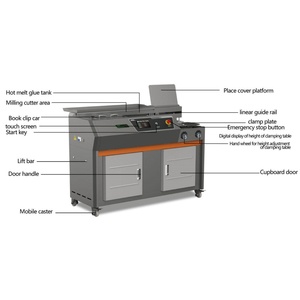 Rilegatrice a Colla C50 Efficiente per Formato A3, Macchina per Rilegatura a Caldo per Rilegature Robuste e Ordinate - Product Image 6
