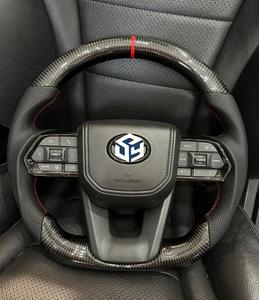 Accesorios de coche de alta calidad, volante negro Piano para <span class=keywords><strong>Toyota</strong></span> Hilux Land Cruiser <span class=keywords><strong>Yaris</strong></span> LC300, volante de coche deportivo - Product Image 1