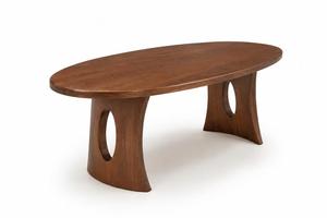 Table à manger basse moderne minimaliste en bois massif, petite taille, pour salon, usage domestique, mobilier contemporain - Product Image 3