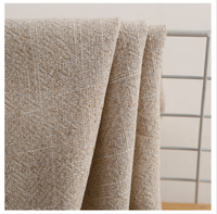 Tissu en lin délavé lourd - Mélange de lin et coton biologique 371 g/m² pour vêtements et textiles de maison, prêt à être expédié