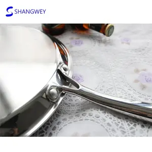 Poêle à induction en acier inoxydable de 30cm Poêle à frire antiadhésive en nid d'abeille 3ply <span class=keywords><strong>Wok</strong></span> de cuisson en métal pour l'hôtel pour la friture - Product Image 3