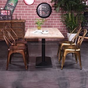 (SP-CT679) venta al por mayor <span class=keywords><strong>vintage</strong></span> Silla de metal de mesa y silla muebles para restaurante - Product Image 2