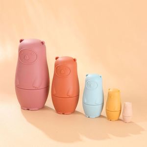 Juguetes de Silicona para Apilar y Encajar, Educativos, Decorativos, de Grado Alimenticio, Regalos para Niños de 1 a 3 Años, Regalos de Cumpleaños - Product Image 2