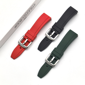 7サイズ ラバー交換用時計バンド FKM 18 19 20 21 22 23 24 mm スポーツスマートメンズ腕時計ベルト プレミアムピンバックル付き - Product Image 5