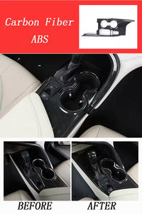 Accessoires de protection de <span class=keywords><strong>panneau</strong></span> intérieur en fibre de carbone pour voiture automatique pour Toyota Camry 2018-2023, matériau ABS, <span class=keywords><strong>bois</strong></span> et plastique - Product Image 3