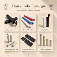 Tube à cigares résistant aux enfants en gros, 116 mm, en plastique recyclable, avec couvercle pop-top, pour l'emballage de rouleaux pré-roulés King Size