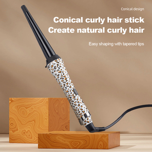 <span class=keywords><strong>Fer</strong></span> à friser à cône rotatif anti-brûlure de haute qualité pour créer un curling naturel. - Product Image 2