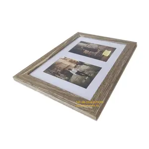 Home Decorative Wood Frame 4 x 6 in 4 Opening Collage Picture Photo Frame for Wall