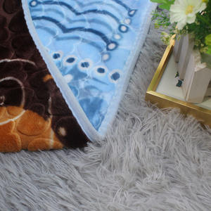 ผ้าห่มเด็กพิมพ์ลายหมีแพนด้าพระอาทิตย์และพระจันทร์สไตล์เกาหลี ผลิตตามสั่ง MOQ ต่ำ ผ้าแรชเชลเนื้อนุ่ม 2 ชั้น คุณภาพดี สำหรับฤดูหนาว - Product Image 2