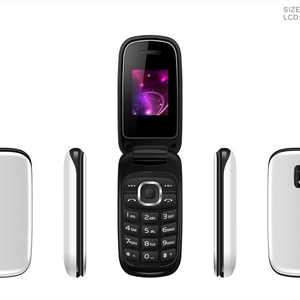 โทรศัพท์ฝาพับ หน้าจอ 1.77 นิ้ว GSM รองรับซิมคู่ เล่น MP3 MP4 กล้องถ่ายรูป โทรศัพท์มือถือปลดล็อค - Product Image 4