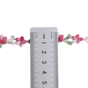 Dentelle <span class=keywords><strong>de</strong></span> bordure soluble dans l'<span class=keywords><strong>eau</strong></span> <span class=keywords><strong>de</strong></span> 1,5 cm <span class=keywords><strong>de</strong></span> large, polyester, broderie sept couleurs, petite dentelle <span class=keywords><strong>de</strong></span> <span class=keywords><strong>fleur</strong></span> <span class=keywords><strong>de</strong></span> prunier <span class=keywords><strong>pour</strong></span> accessoires vestimentaires - Product Image 2
