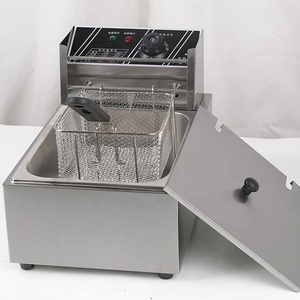 <span class=keywords><strong>Friggitrice</strong></span> Elettrica da Banco a <span class=keywords><strong>2</strong></span> Cestelli da 10-11 Litri per Ristoranti, Macchina per Friggere Pollo - Product Image 2
