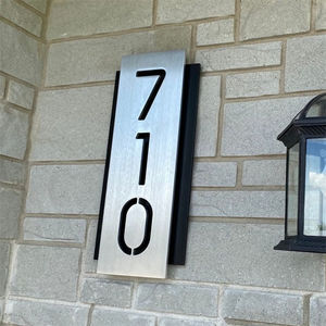 Placas de Identificación Modernas para Oficina al por Mayor, Placas de Puerta con Braille ADA, Placas de Número de Habitación para Hotel y Apartamento - Product Image 4