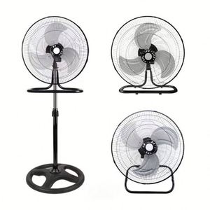 Venta Directa de Fábrica, Ventilador Industrial de 3 Velocidades con Interruptor de Plástico, Ventilador de Pie 3 en 1, Ventilador de Pedestal Oscilante - Product Image 5