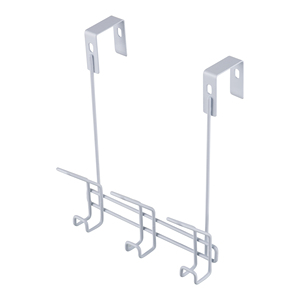 Crochet mural en fer à double fil sans perçage, design moderne, multifonctionnel pour portes et salles de bain - Product Image 4