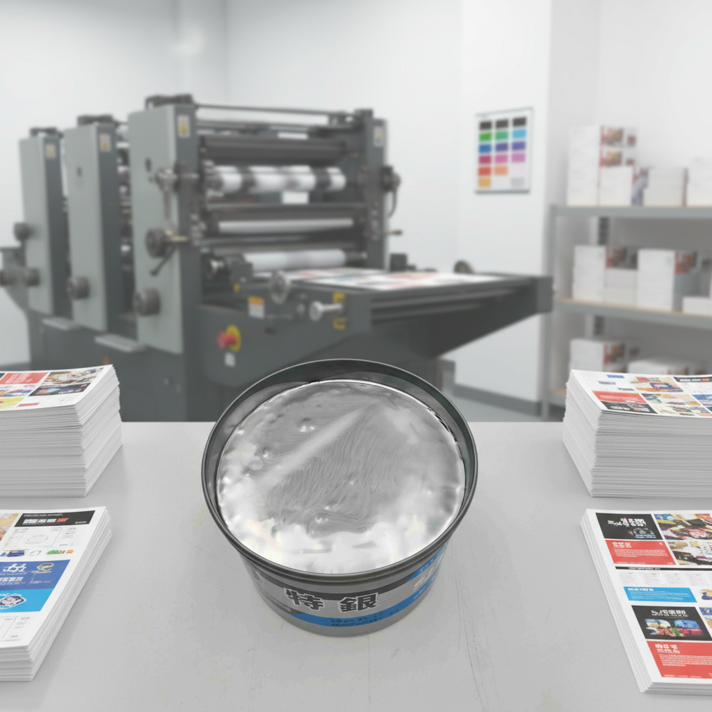 High-Shine Metallic Offset Printing Ink with Brilliant Metal Effect for Luxury & High-End Printing