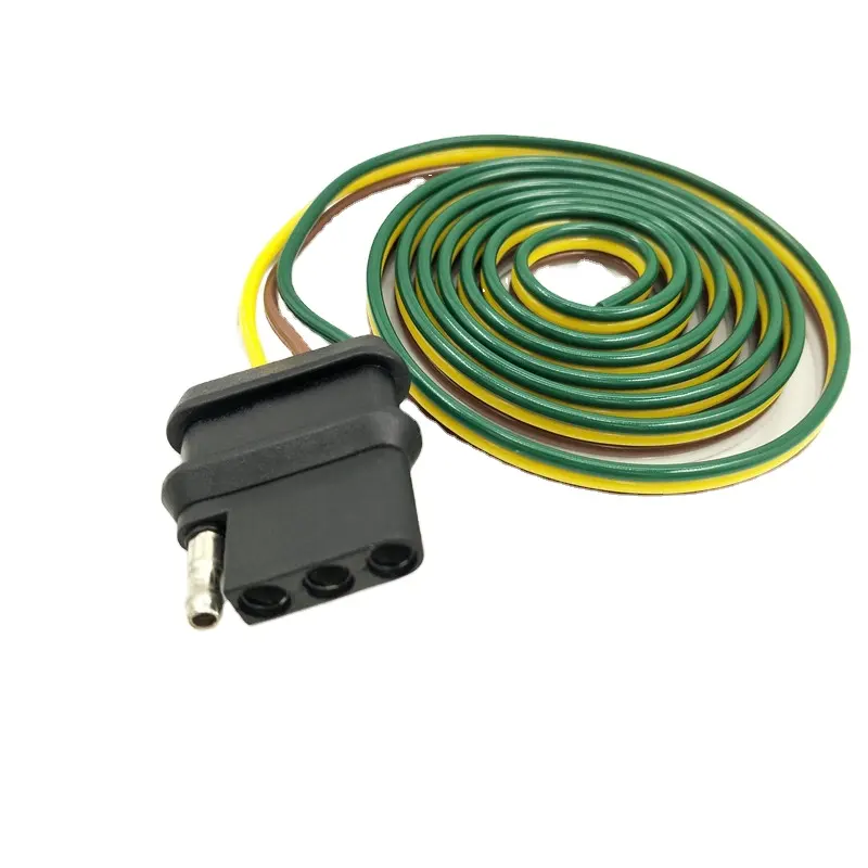 Осветитель прицепа жгут проводов расширение 4-контактный разъем 18 AWG плоских проволочных поясов для разъем Соединительный кабель для автомобиля модификации