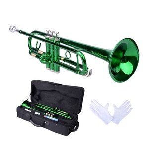 <span class=keywords><strong>Trompette</strong></span> SEASOUND OEM BB Green Trompeta JYTR401GR avec corps en laiton - Product Image 1