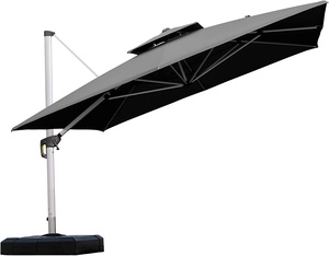 Parasol solaire à bras articulé haut de gamme pour restaurant commercial extérieur, entièrement en aluminium, avec éclairage LED - Product Image 5