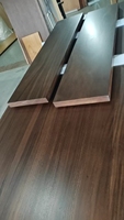 Dessus de table de restaurant rectangulaire en chêne massif-résistant aux taches, facile à nettoyer, design moderne pour les cafés