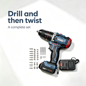 28 PCS 16.8V Brushless Lithium Electric Drill <b>Set</b> 60N.m 2000r/min 13mm Chuck Capacity Factory Direct Wholesale Price Supply ODM - Product Image 1