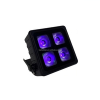 Projecteur LED PAR HONGDA 4*20W 6 1 RGBW haute luminosité, étanche IP65, en alliage d'aluminium, avec contrôle sans fil DMX512/WiFi/App, pour éclairage de scène