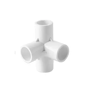 Hot Selling Furniture Grade 4 Way Pipe Connector Pipe fitting PVC 4 Way Elbow