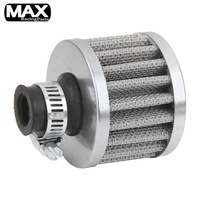 Filtre à air universel en acier 9/12/15/18/22/25 mm pour moto, filtre conique à air froid à haut débit, mini filtre de respiration