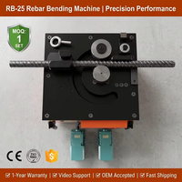 OKEY RB-25 Elektrikli Hidrolik Demir Bükme Makinesi 25mm 1600W Motorlu Dişlili CE ROHS Sertifikalı Otomatik Tezgah Tipi Bükme Makinesi Motor Karbon Çelik