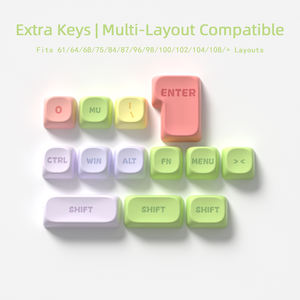 Teclas de Juego PBT MOA Profile de 121 Teclas, Sublimación de Tinta en 5 Lados, Patrón Personalizado, Compatibles con la Mayoría de los Teclados Mecánicos - Product Image 3