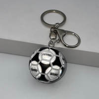 Porte-clés de football réfléchissant avec logo personnalisé, porte-clés de football 3D personnalisé, étiquette réfléchissante pour club sportif, cadeau promotionnel