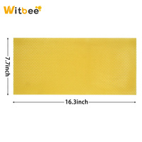 Nouvelle Feuille de Fondation en Cire d'Abeille Naturelle de Qualité Supérieure 100% Naturelle Witbee BS-1 Cellule 5.4mm/4.9mm 41.5x19.5cm Équipement