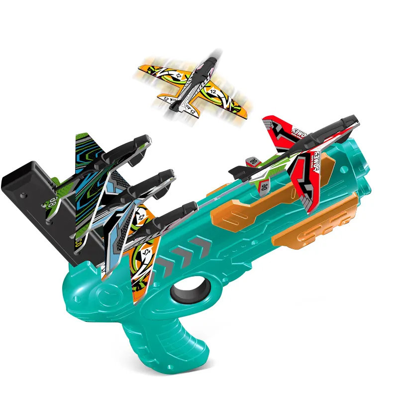 Toy Guns Out Door Airplane Shooting Toys Air Battle Continuous Launch Game For Kids