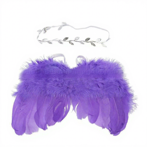 Nouvel ensemble porte-bébé style ailes d'<span class=keywords><strong>ange</strong></span>; Accessoire photo nouveau-né pour un mois; Vente en gros usine; Entièrement fait main - Product Image 1