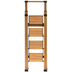 บันไดไม้อะลูมิเนียมอเนกประสงค์พับได้บันไดสีดำสำหรับใช้ในครัวเรือน4ขั้นตอน - Product Image 3