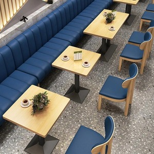 Muebles de lujo para cafetería en oferta, conjunto de sofás y sillas para restaurante, mesa y sillas para cafetería, bistro, restaurante de postres - Product Image 5