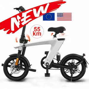 Mini vélo électrique pliable 250W, cadre en aluminium 14 pouces, batterie lithium 36V, 3 vitesses, frein à disque, électronique numérique, H1 Kixin, prix européens - Product Image 1