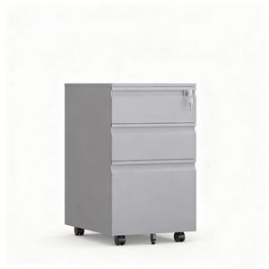 Meuble de <span class=keywords><strong>bureau</strong></span> mobile vertical coloré à 3 tiroirs, <span class=keywords><strong>commode</strong></span> métallique sous le <span class=keywords><strong>bureau</strong></span> pour la maison et l'hôtel - Product Image 1