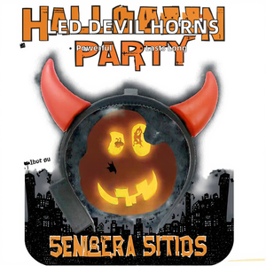 Diadema Decorativa con Forma de Cuerno de Vaca, Color Rojo Brillante, Ideal para Fiestas y Eventos Festivos - Product Image 2