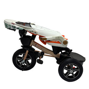 2024 siège de voiture de poussette de bébé pivotant à 360 degrés confortable 3 roues comprenant l'embrayage de roue avant cadre en plastique Tricycles <span class=keywords><strong>pour</strong></span> enfants - Product Image 2