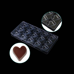 Moules en plastique multiformes en polystyrène AS personnalisé pour chocolat Fabrication <span class=keywords><strong>de</strong></span> glace pour gâteau au chocolat Démoulage facile Moule à bonbons - Product Image 1