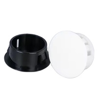 Tapones de plástico de nylon de 5-75 mm, negros y blancos, con cabeza abovedada, tapas redondas a presión para paneles