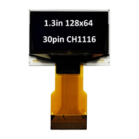 Pantalla PMOLED de 1.3 Pulgadas, 128x64, CH1116, Blanca, Paralela / Serial / I2C, 110nits