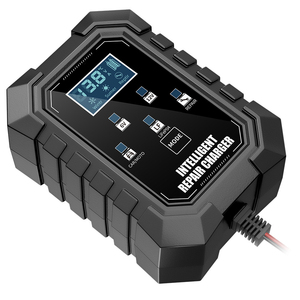 <span class=keywords><strong>Chargeur</strong></span> de batterie de voiture intelligent à affichage LED portable, charge rapide, accessoire d'alimentation pour <span class=keywords><strong>moto</strong></span>, batterie au plomb-acide - Product Image 5