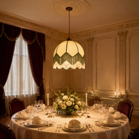 Lustre de décoration de mariage de style moderne avec pampilles, lampe suspendue en forme de parapluie à double couche