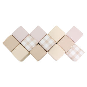 Offre Spéciale ensemble de cubes imprimés colorés personnalisés jouet petits blocs de construction en <span class=keywords><strong>mousse</strong></span> souple pour bébé pour jouer à l'intérieur à la maison - Product Image 2