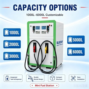Estación Móvil de Combustible <span class=keywords><strong>BLUESKY</strong></span>, Dispensador de Gasolina y Diésel Portátil de 3000L/6000L, Tanque Integrado, Bomba de 750W, 110V/220V/380V - Product Image 3