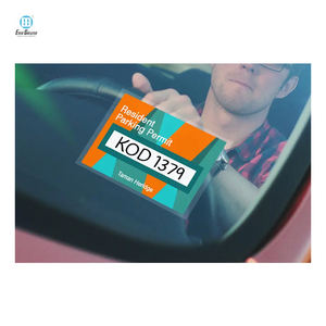 Porte-disque d'immatriculation, en noir ou blanc, pour taxe de voiture, avec colle ou collage statique - Product Image 1